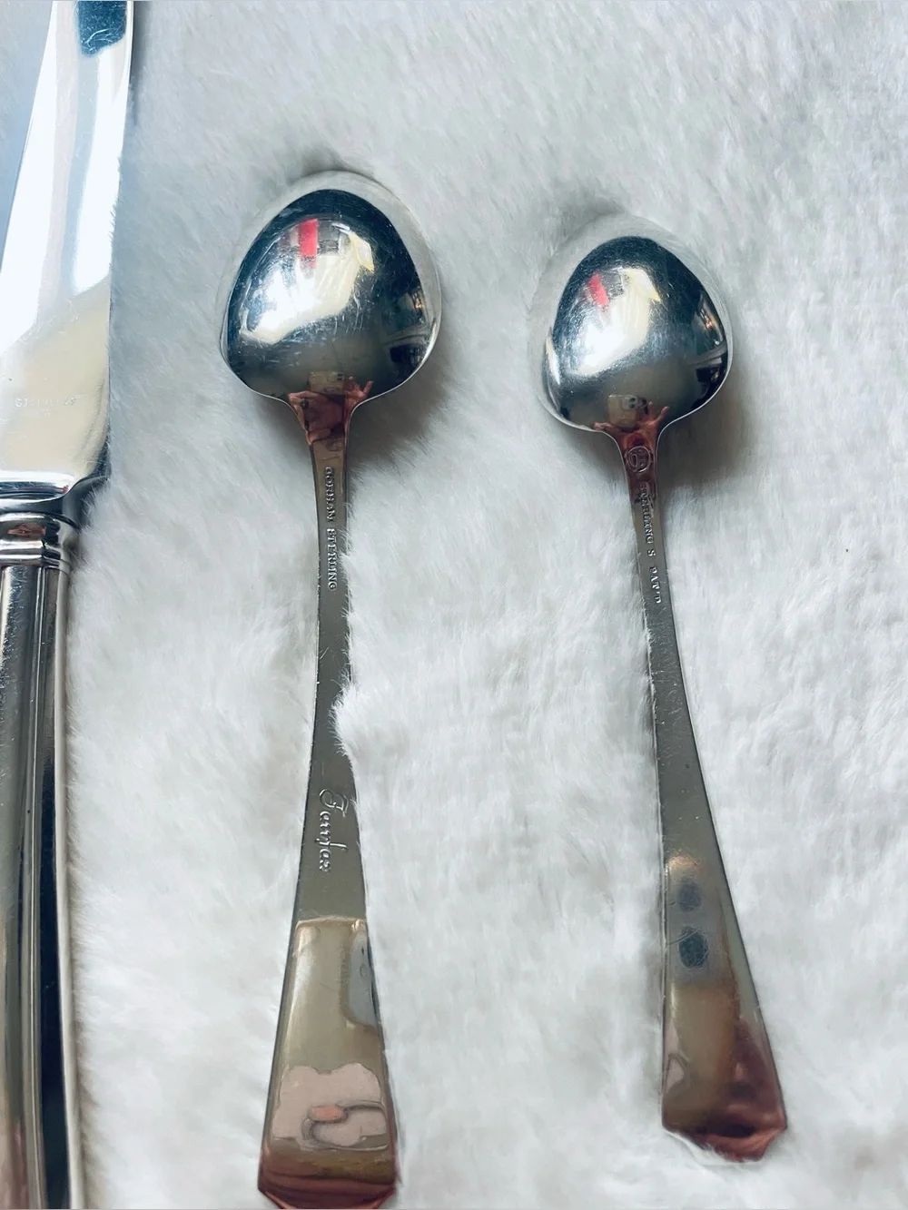 1910 Sterling Flatware Fairfax 5 Piece Place Setting Gorham Antique
